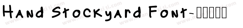 Hand Stockyard Font字体转换